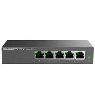 Grandstream GS-GWN7700P 5 Ports Unmanaged Gigabit Switch W 4 PoE Ports • $39