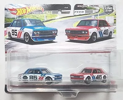 Hot Wheels - 2021 Premium Car Culture - 1971 BRE Datsun 510 - 2 Twin Pack • $79.99