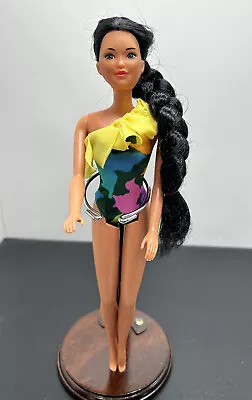 Vintage 1980s Mattel Barbie Tropical Miko Doll W Orig Swimsuit Hong Kong • $20