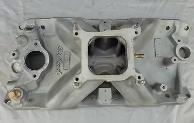 Edelbrock Torker Aluminum Intake Small Block Chevy 2725 Single Plane 60s VINTAGE • $125