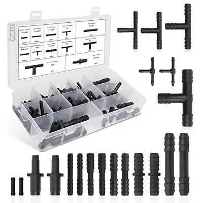 Vacuum Connector Assortment Vacuum Line Fittings Kit 113Pcs 12 Sizes Tube Con • $20.45