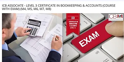 Icb Associate - Level 3 Certificate In Bookkeeping & Accounts (course With Exam) • £700