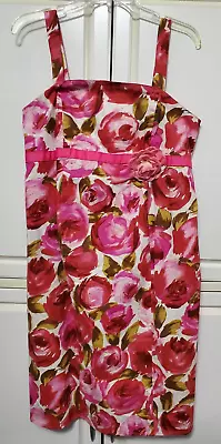 Motherhood Maternity Dress Pink Floral Sleeveless Size L Large Halter R-5 • $14.99