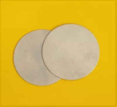 MildSteel Zintec Round Metal DISCS CIRCLES  Blanks 25-89mmØ X0.9mm NoBurrUKmade • £1.84