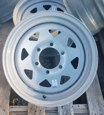 One 16  6 Lug Trailer Wheel  6 On 5.5 Inches - Gray Triangle • $72.95