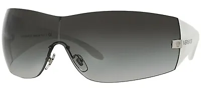 Versace VE 2054 White/Grey Shaded (1000/8G) Sunglasses • $169