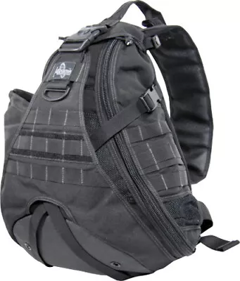 Maxpedition Monsoon GearSlinger 0410B Black. Large Size Single Shoulder Pack Wit • $117.97