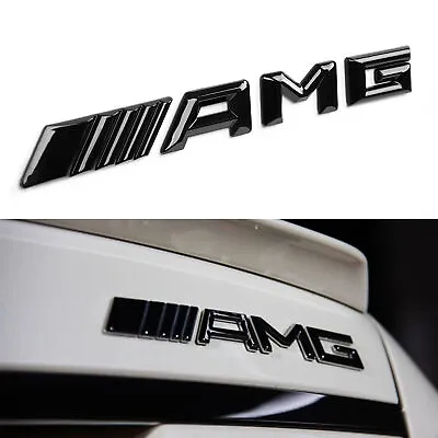 3D Rear Trunk Tailgate Letter Badge Emblem For AMG A C E S CL G GT Gloss Black • $11.99
