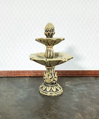 Dollhouse Garden Fountain Bird Bath Fairy Garden 1:12 Scale Miniature Decor • $6.75