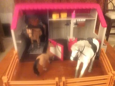 £30 • Buy Lori Toy Horse Stable Horse Barn & Accessories - Playset