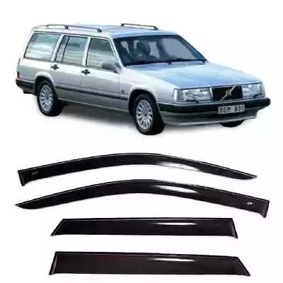 For Volvo 940 Wagon 90-98 Side Window Wind Visors Sun Rain Guard Vent Deflectors • $119