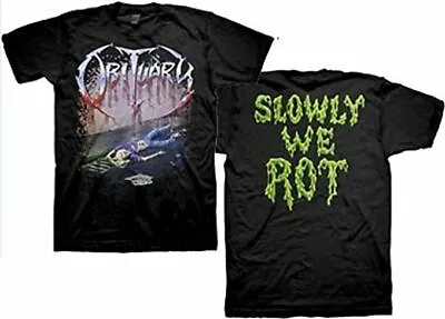 New Obituary Slowly We Rot Album Death Metal Band T-Shirt (S-3XL) Badhabitmerch • $24.89