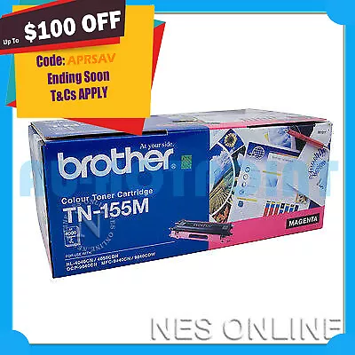 Brother TN155M MAGENTA High Yield Toner MFC9840CDW/MFC9450CDN/MFC9440CN/HL4040CN • $182.49