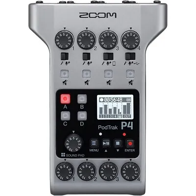 Zoom PodTrak P4 Portable Multitrack Podcast Recorder • $149.99