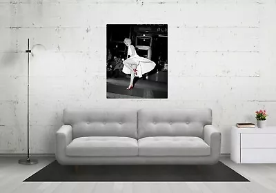 Marilyn Monroe Black & White Canvas Print  Retro Canvas Wall Art • $29.90