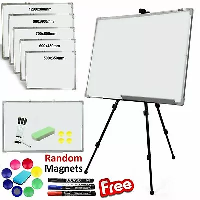 £18.75 • Buy Magnetic Whiteboard Small Large White Board Dry Wipe Office Home School Notice