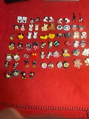 64 Disney Pins Mickey & Minnie Mouse 31 Pair + 2 W/both NO RETURNS As Seen Lot X • $57
