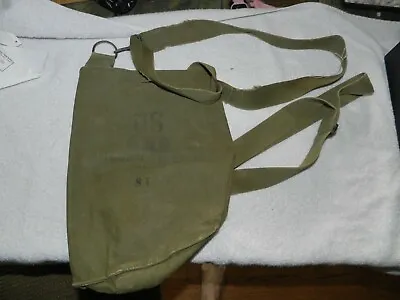 Vintage US MILITARY FIELD PROTECTIVE GAS MASK BAG M9A1 POUCH ONLY • $19.99