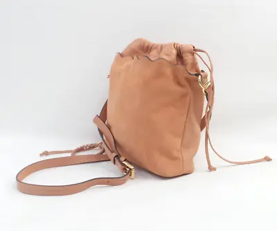 Vince Camuto Leather Bucket Bag Wavy Sweet Mango - A • $47.99