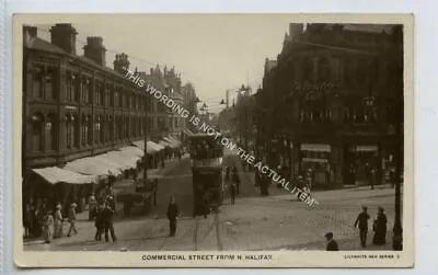 (KLh7033-493) RP Tram On Commercial Street From N. Halifax 1919 Used G-VG • £24.99