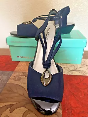 Open Toe Formal Slingback - Size 8.5 Marbella Womens - Kitten Heel - New • $19.89