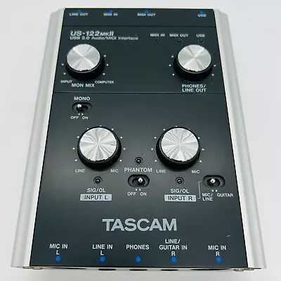 Tascam US122MKII USB Audio/Midi Interface From Japan Freeshipping • $73