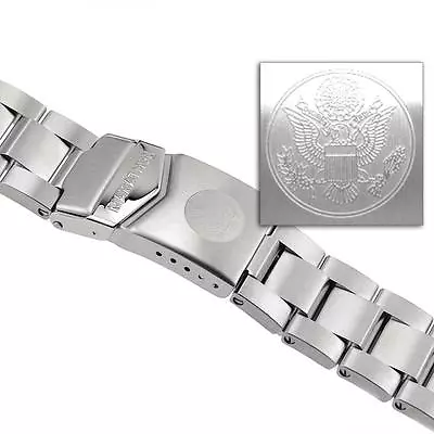 US Military Marathon Men's Stainless Steel Watch Band 18mm WW005016 New  • $494.03