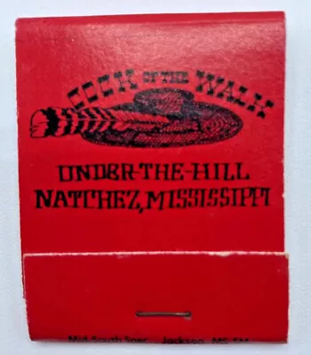 Cock Of The Walk Under-the-Hill Natchez MS Matchbook - Full Book Never Used • $6