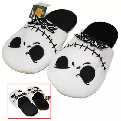 The Nightmare Before Christmas Jack Skellington Slippers Adult Plush Warm Shoes • £7.89