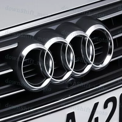 For Audi Rings Chrome Grill Front Hood A1 A3 A4 S4 A5 S5 A6 S6 SQ7 Badge Emblem • $17.79