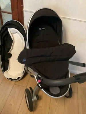 £76 • Buy Silver Cross Surf  Pram And Pushchair Single Seat Stroller, Carry Cot And More