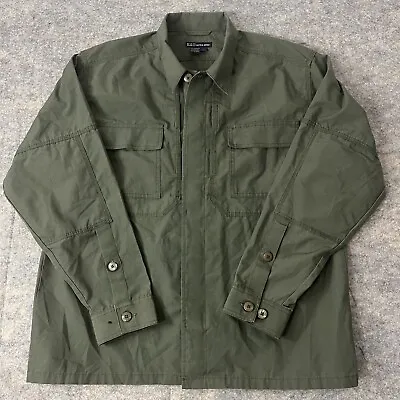 5.11 Tactical Shirt TacLite Professional Long Sleeve Large Green • $19.99