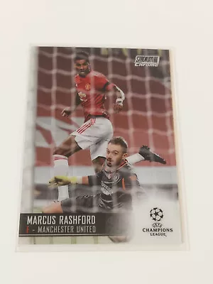 2020/21 Topps Stadium Club Chrome UEFA - Marcus Rashford Man Utd. Card #86 Mint • £2.99