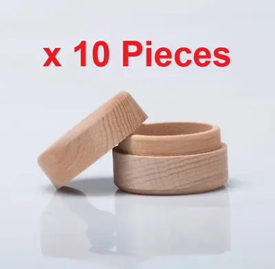 10 X Small Wooden Jewellery Trinket Storage Ring Earirngs Box Wholesale Bulk Buy • £24.99