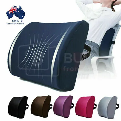 $19.99 • Buy Memory Foam/Mesh Lumbar Back Pillow Support Cushion Home Office Car Seat Chair