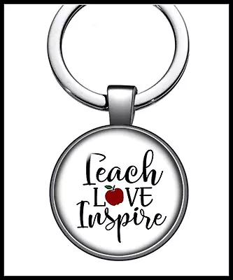 Teach Love Inspire.  Keyring Or Bag Ornament. NEW Resin And Metal Teacher  • $7