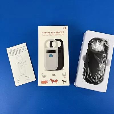 New RFID Animal Tag Reader EMID FDX-B ISO Chip Microchip Reader OLED USB Black • $22.75