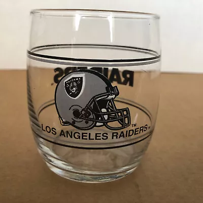 VTG Collectable Mobil Oil LOS ANGELES RAIDERS Helmet Logo Tumbler Glass 3.75” • $20