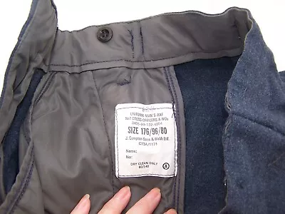 £18 • Buy Vintage Raf N°1 Volunteer Reserve Uniform Trousers 30  Waist 29.5  Inside Leg