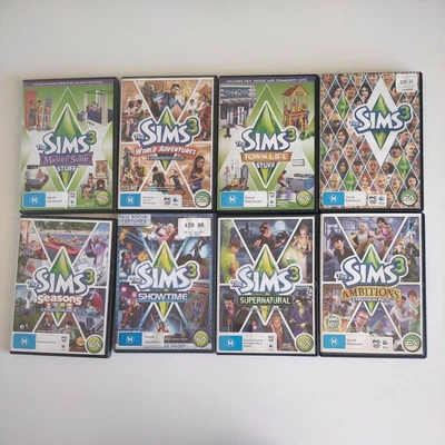 $45 • Buy Sims 3 Pc Bundle - Original Game And 7 Expansion Packs