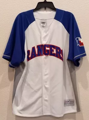 Texas Rangers MLB Genuine Merchandise Ian Kinsler White Blue Baseball Jersey 2XL • $40
