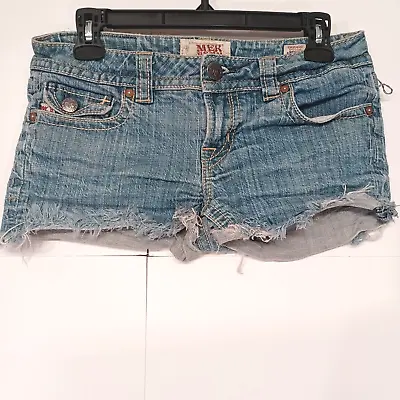 MEK Denim Chicago Cut Off Shorts Womens Size 29 Stretch Raw Hems • $15