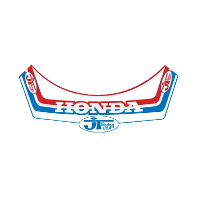 LICENSED Honda JT RACING Helmet Visor Decal Works CR 125 250 480 500 Vintage MX • $13.87