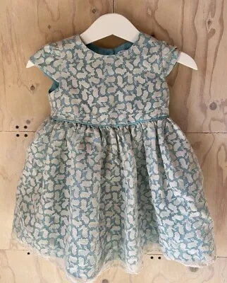 John Lewis Baby Girl Bunny Rabbit Dress Size 6-9 Months • £5