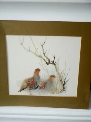 £25 • Buy Danish Artist Mads Stage Partridges Print. 