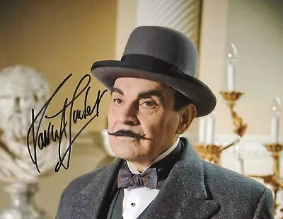 David Suchet As Hercule Poirot Signed 10x8 Colour Photo Autographed • £45