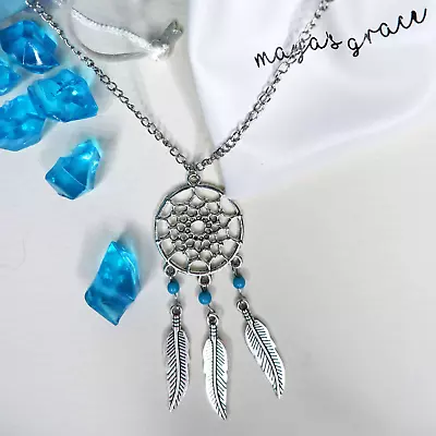 Maya's Grace Dreamcatcher Silver-Plated Women's Necklace Native American Mandala • $15.99