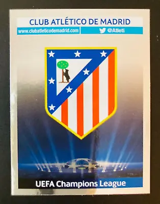 2013-14 Panini Champions League Sticker # 490 Atletico Madrid Foil Logo Crest • $1.69