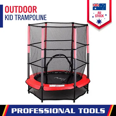 $99.99 • Buy 4.5FT Jump Trampoline Indoor Outdoor Kids Junior Enclosure Safety Net Max 45KG