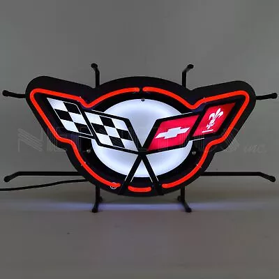 Corvette C5 Car Dealer Auto Garage Racing Neon Sign With Backing 24 X13 5CRVC5 • $402.99